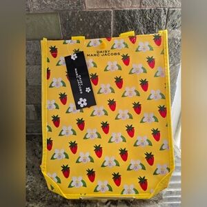 Marc Jacobs Yellow Floral Strawberry Tote
